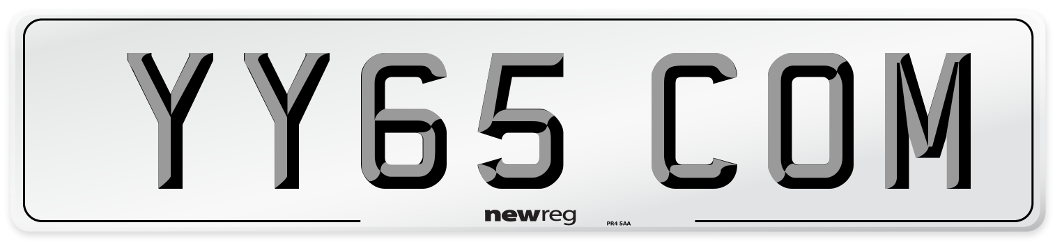 YY65 COM Number Plate from New Reg